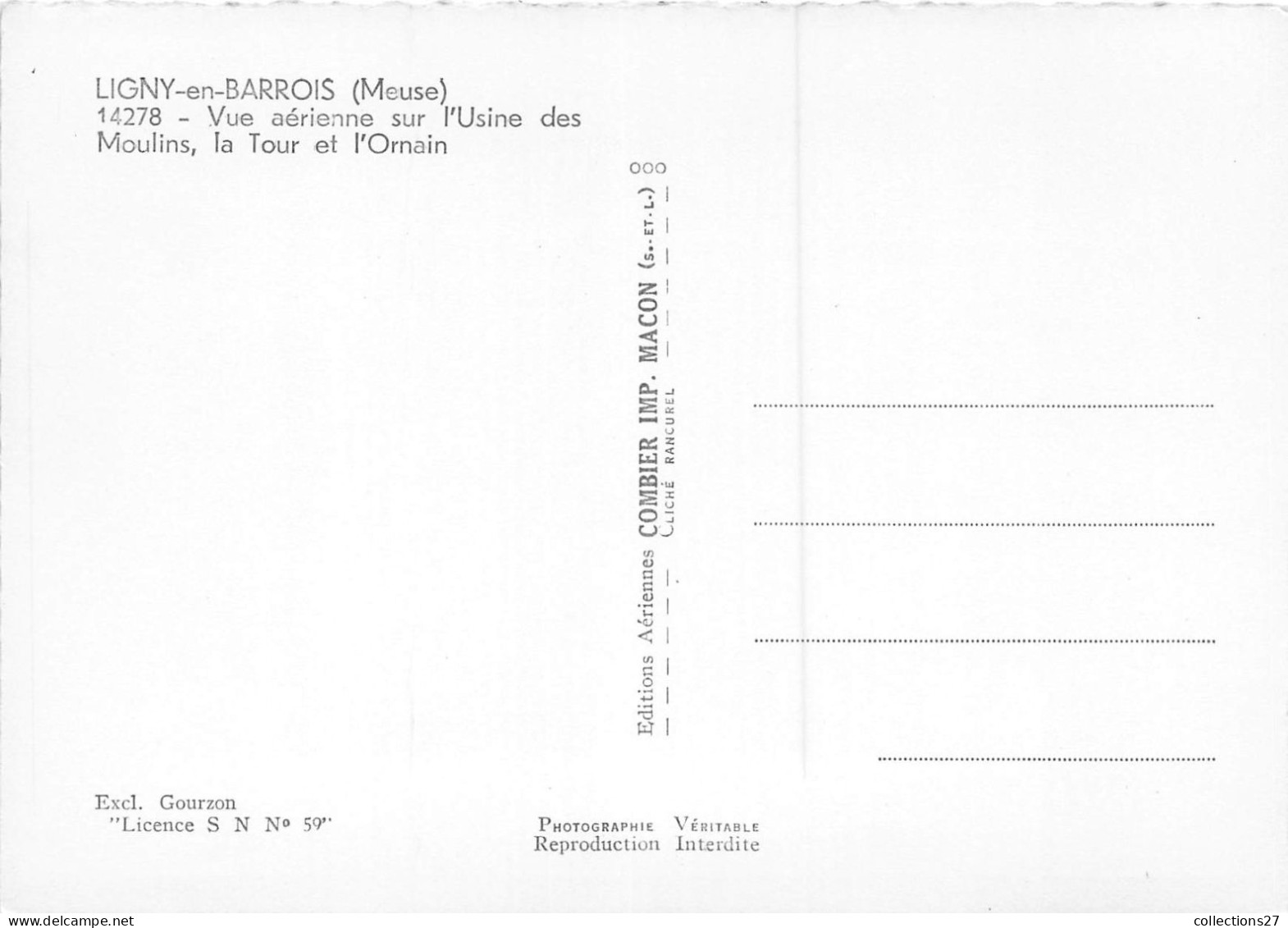 55-LIGNY-EN-BARROIS- VUE AERIENNE SUR L'USINE DES MOULINS LA TOUR ET L'ORNAIN - Ligny En Barrois