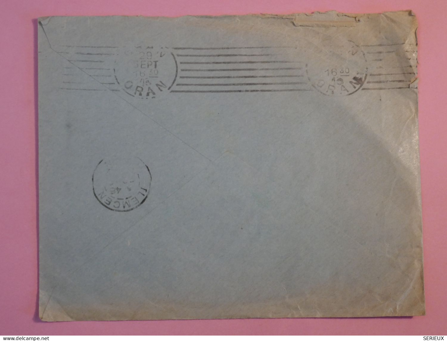 AX20  MAROC  BELLE LETTRE  1919 RABAT A TLEMCEN   FRANCE +  AFFR. INTERESSANT+ + - Covers & Documents
