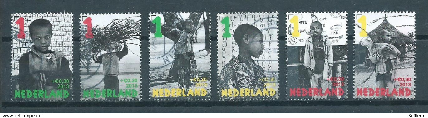 2013 Netherlands Complete Set Child Welfare,kinderzegels Used/gebruikt/oblitere - Used Stamps