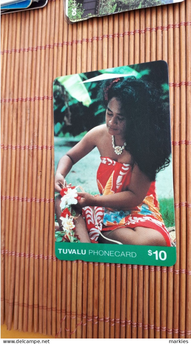 Phonecard Tuvalu  $ 10 Letter DITIC Used  Rare - Tuvalu