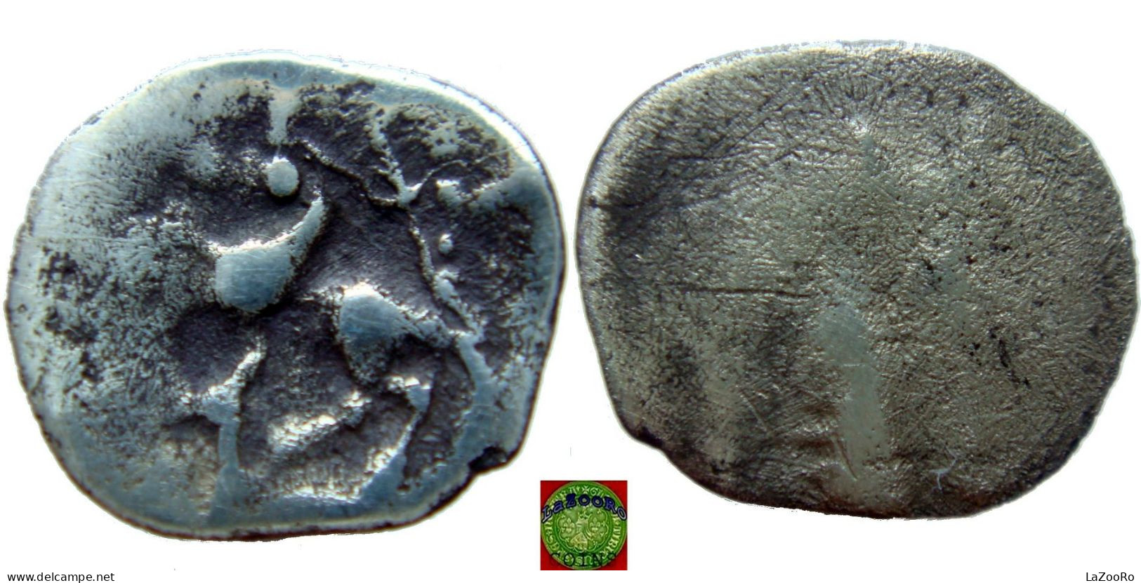 LaZooRo: Greek Antiquity - Vindelici - Celtic AR Obol Of Raetia (cca. 80-50 BC), Typ Manching 2a - Galle