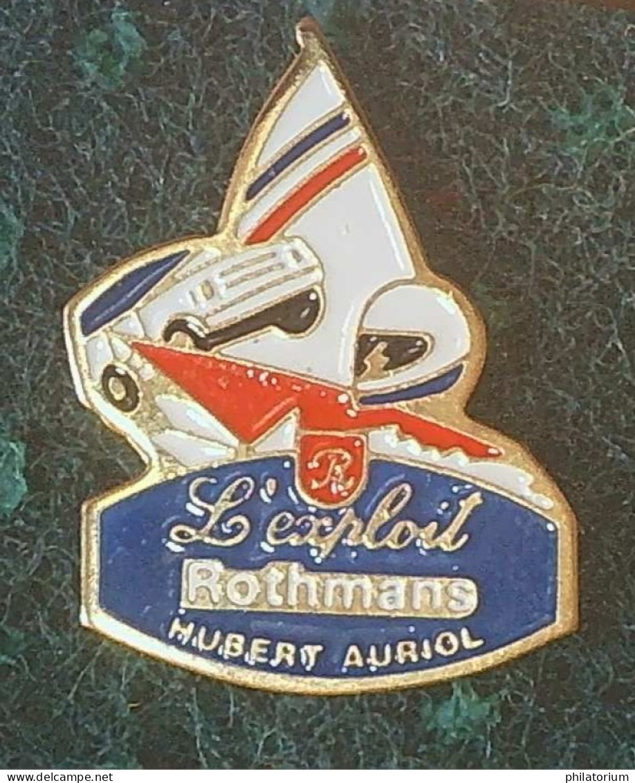 Pin's  Hubert Auriol; Rothmans - Personnes Célèbres