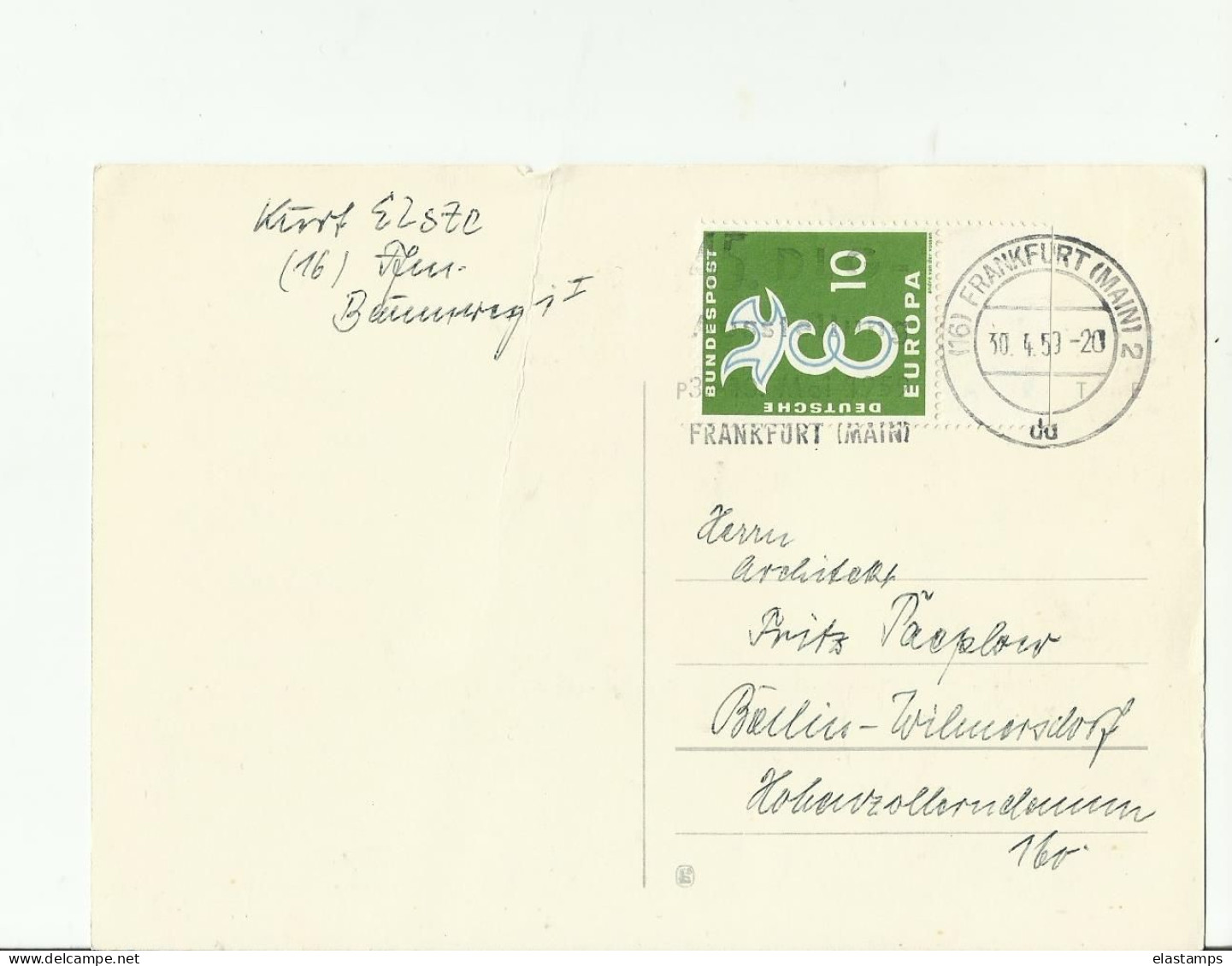 BDR GS 1959 EUROPA - Cartoline - Usati