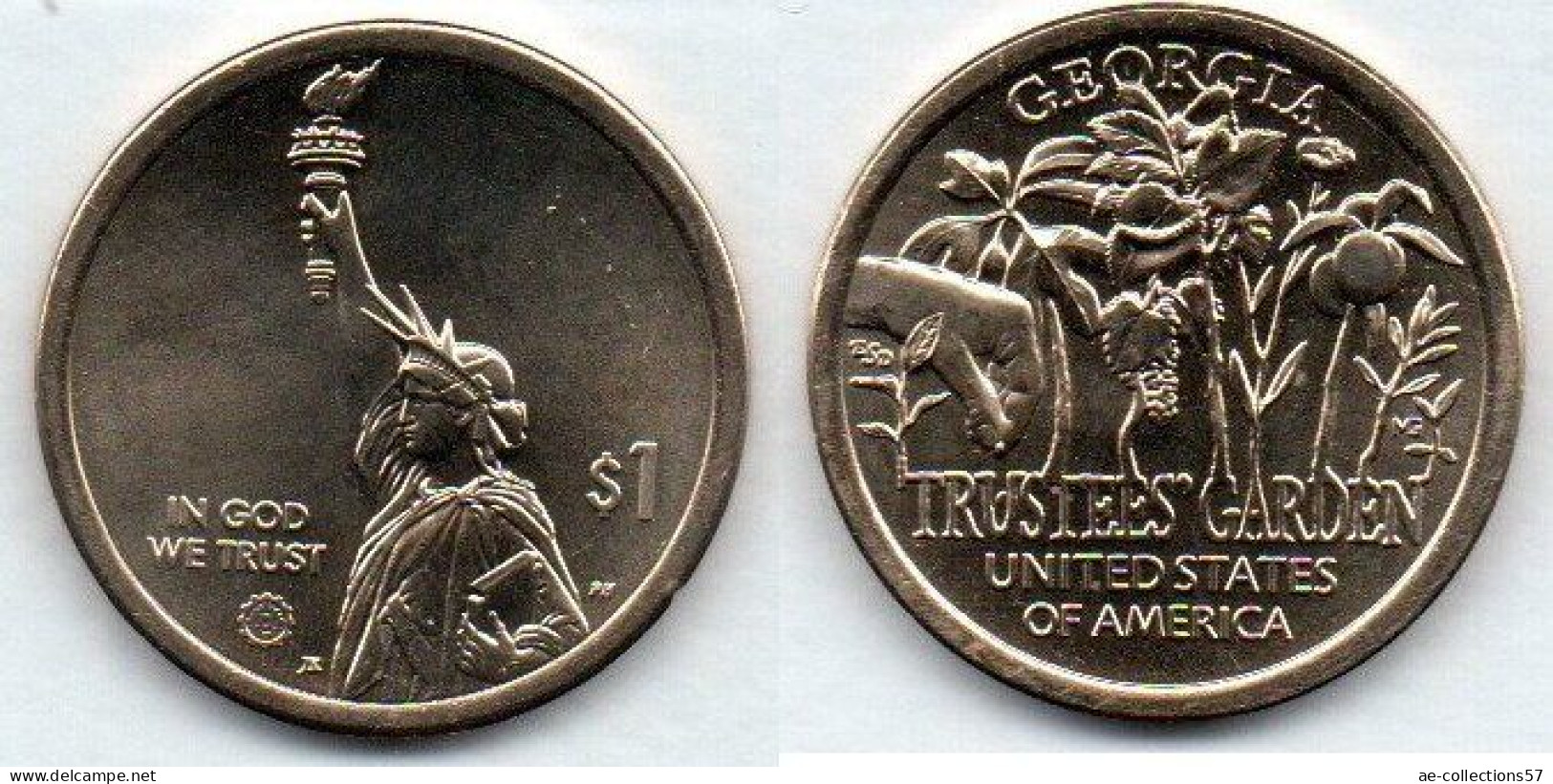 MA 21677 / USA 1 Dollar Georgia - Trustees'garden SPL - Commemoratives