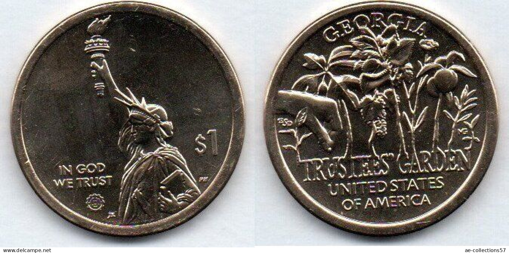 MA 21678 / USA 1 Dollar Georgia - Trustees'garden SPL - Commemoratives