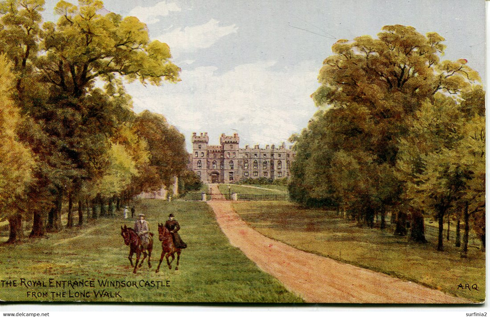 A R QUINTON - SALMON 1181 - THE ROYAL ENTRANCE And WINDSOR CASTLE FROM THE LONG WALK - Quinton, AR