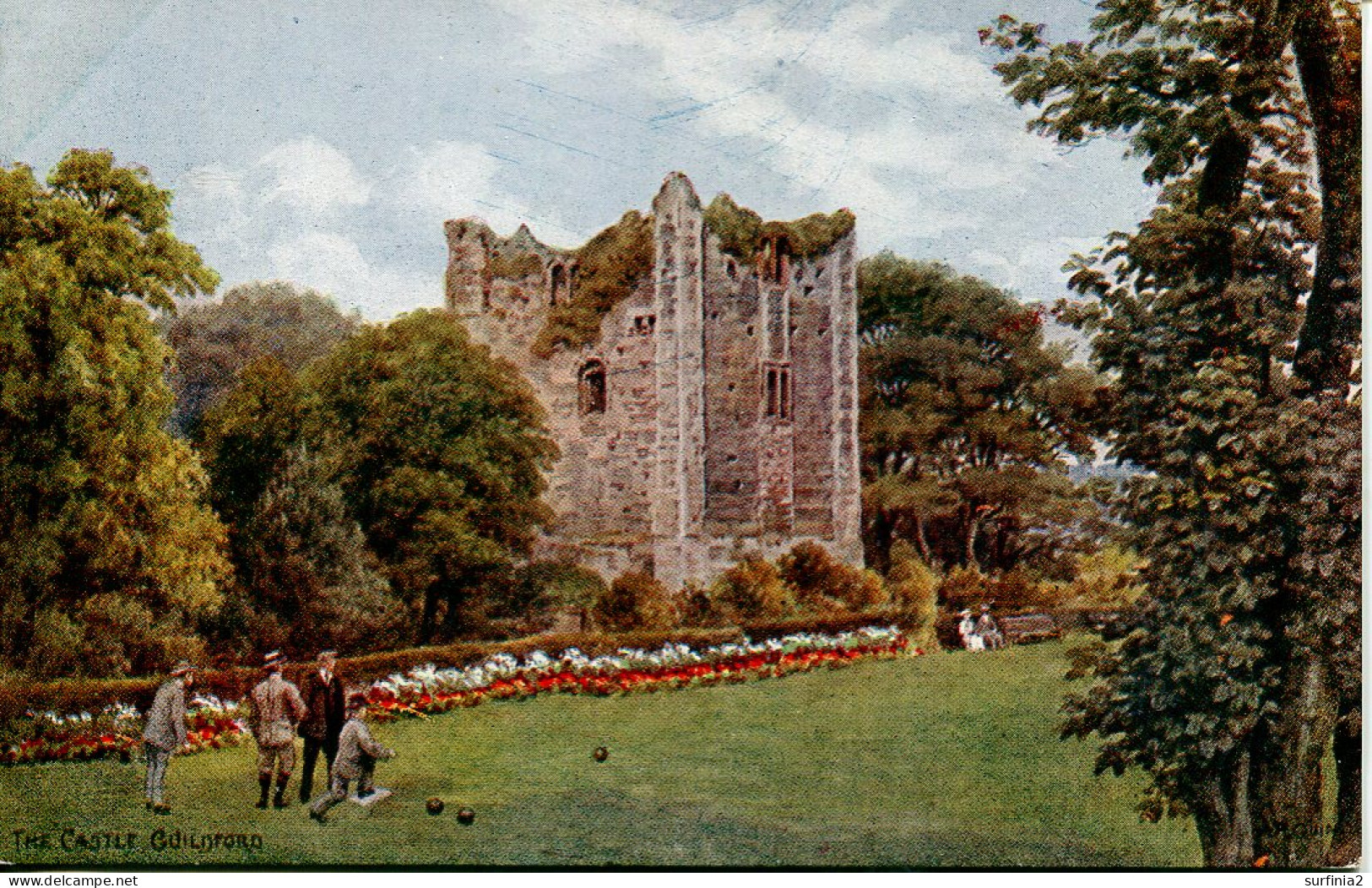 A R QUINTON - SALMON 1424 - THE CASTLE, GUILDFORD - WITH BOWLS - Quinton, AR