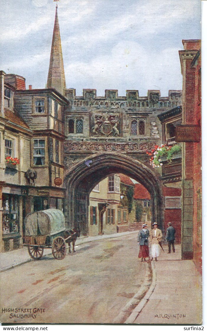 A R QUINTON - SALMON 1551 - HIGH STREET GATE, SALISBURY - WITH PEOPLE And CART - Quinton, AR
