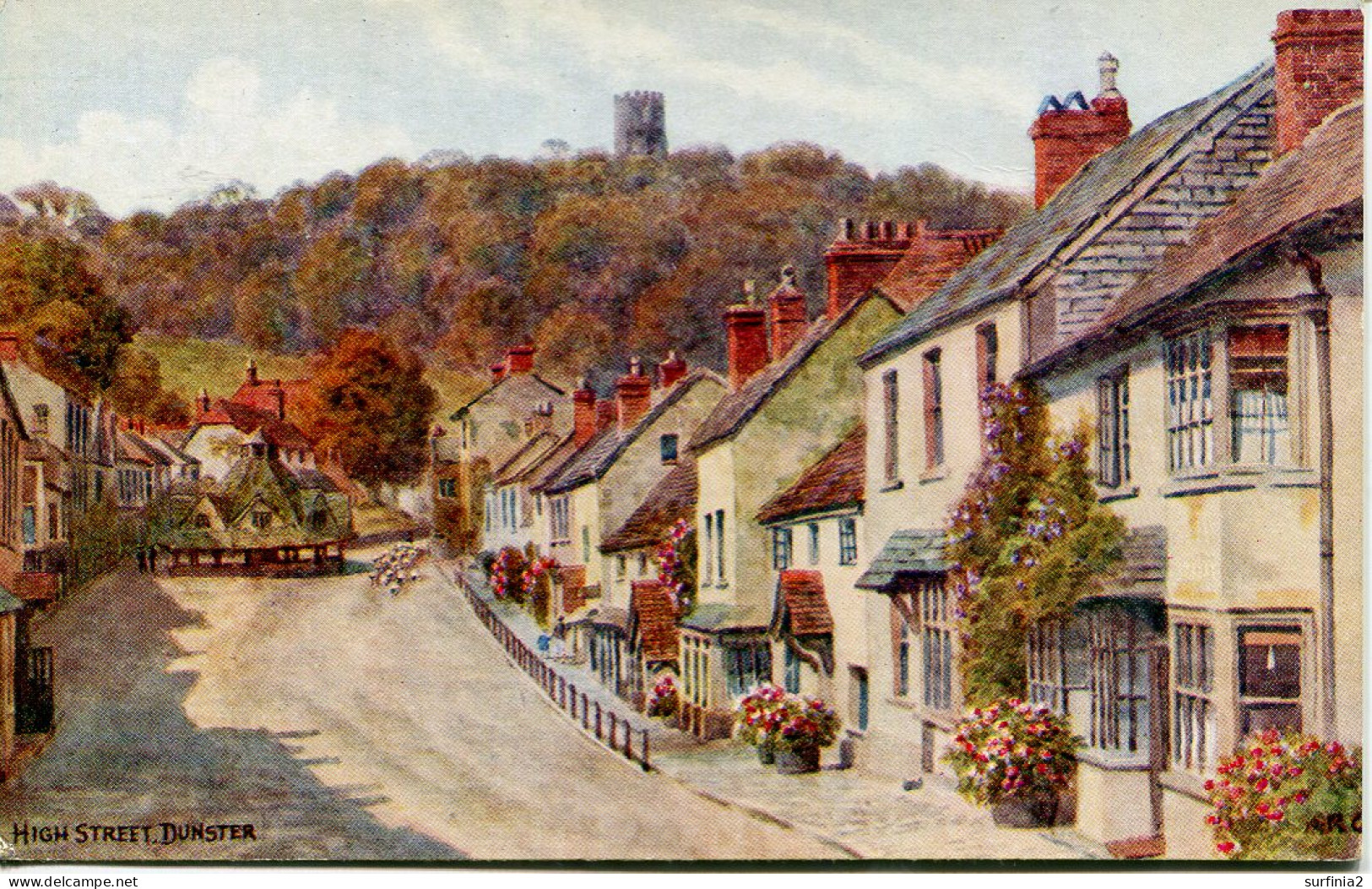 A R QUINTON - SALMON 2222 - HIGH STREET, DUNSTER - WITH SHEEP - Quinton, AR