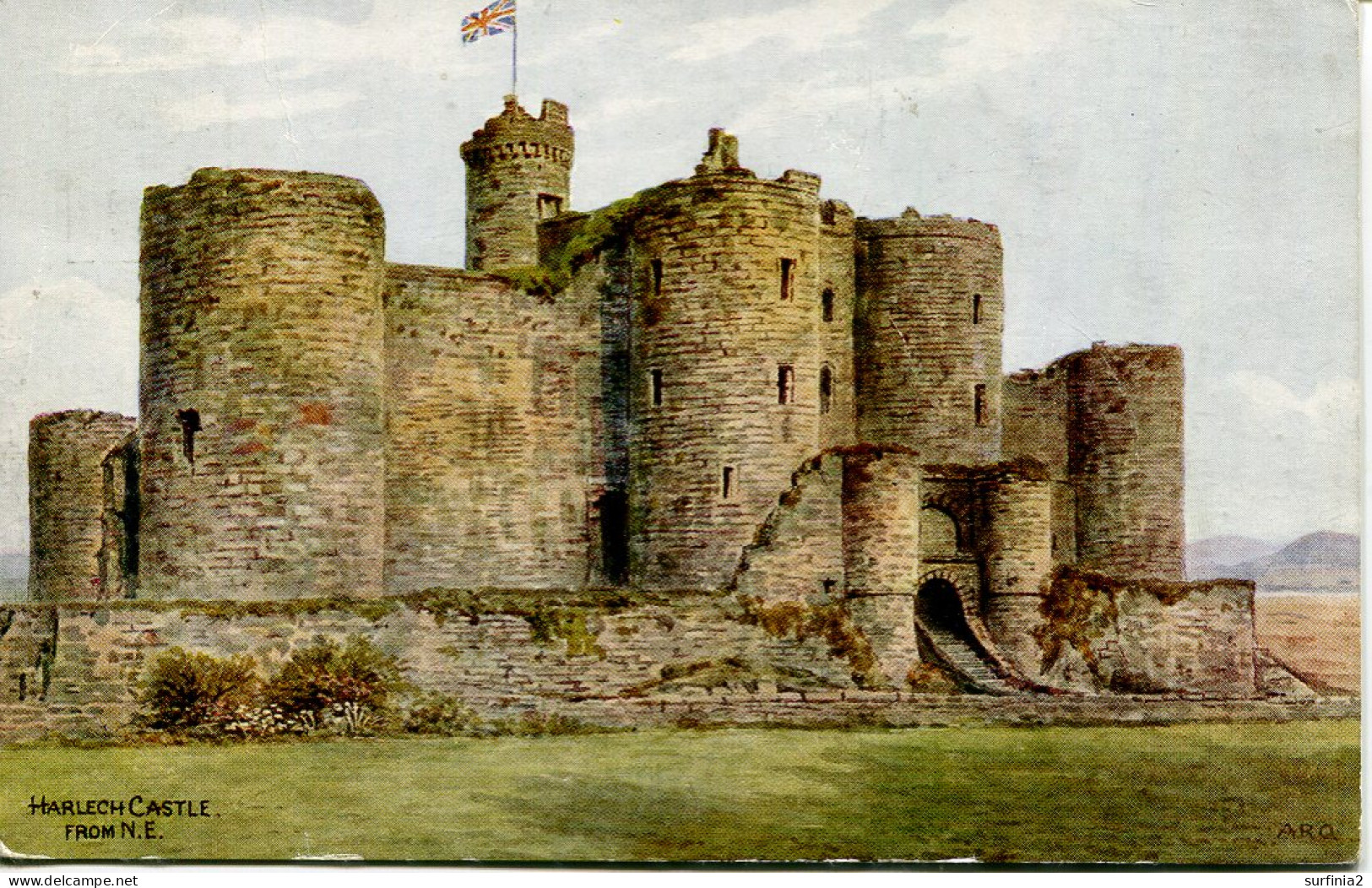 A R QUINTON - SALMON 3776 - HARLECH CASTLE FROM NE - Quinton, AR