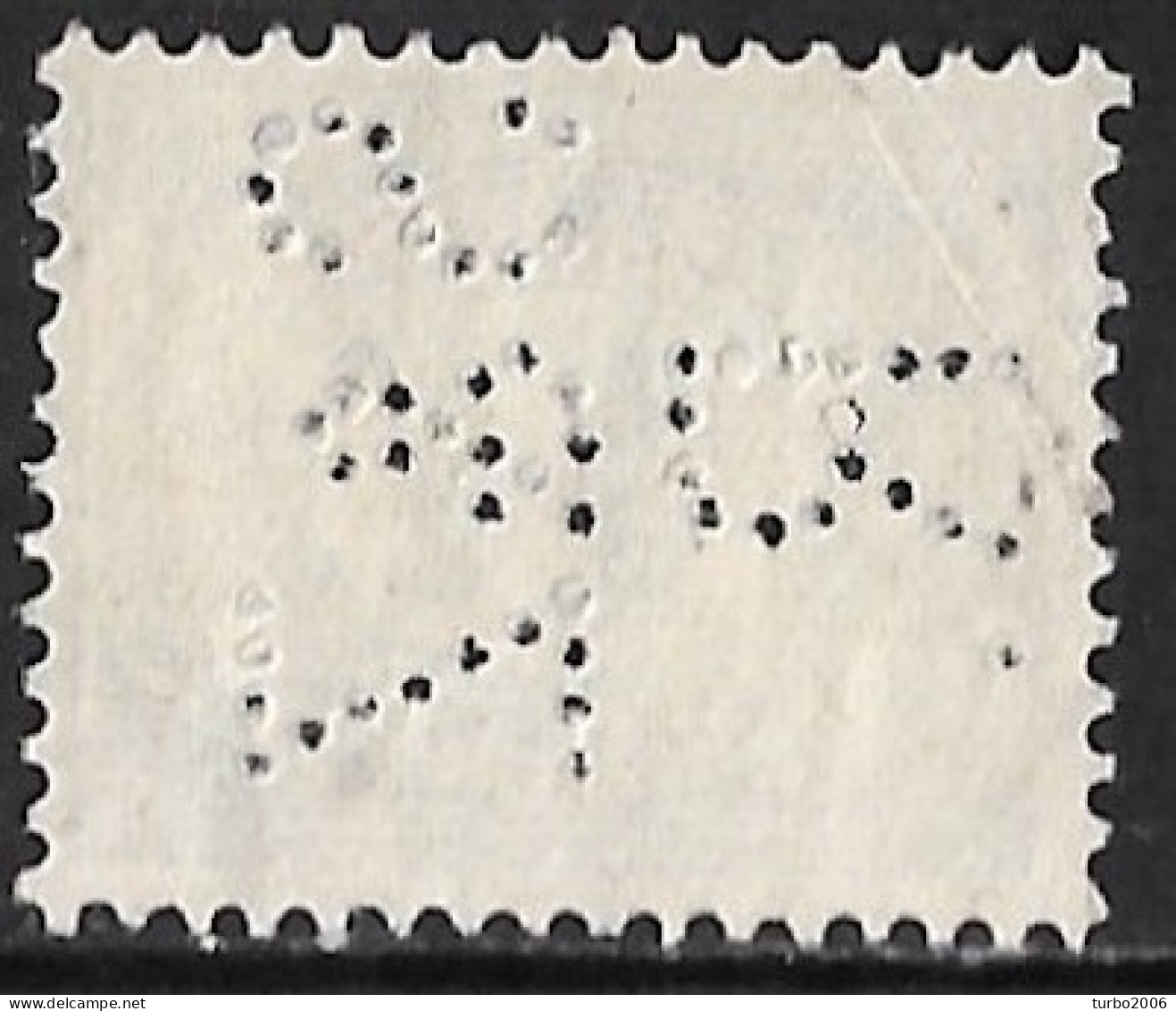 Perfin S & Z R In 1899-1913 Cijfer Zegels 1½ Cent Blauw NVPH 53 - Gezähnt (perforiert)