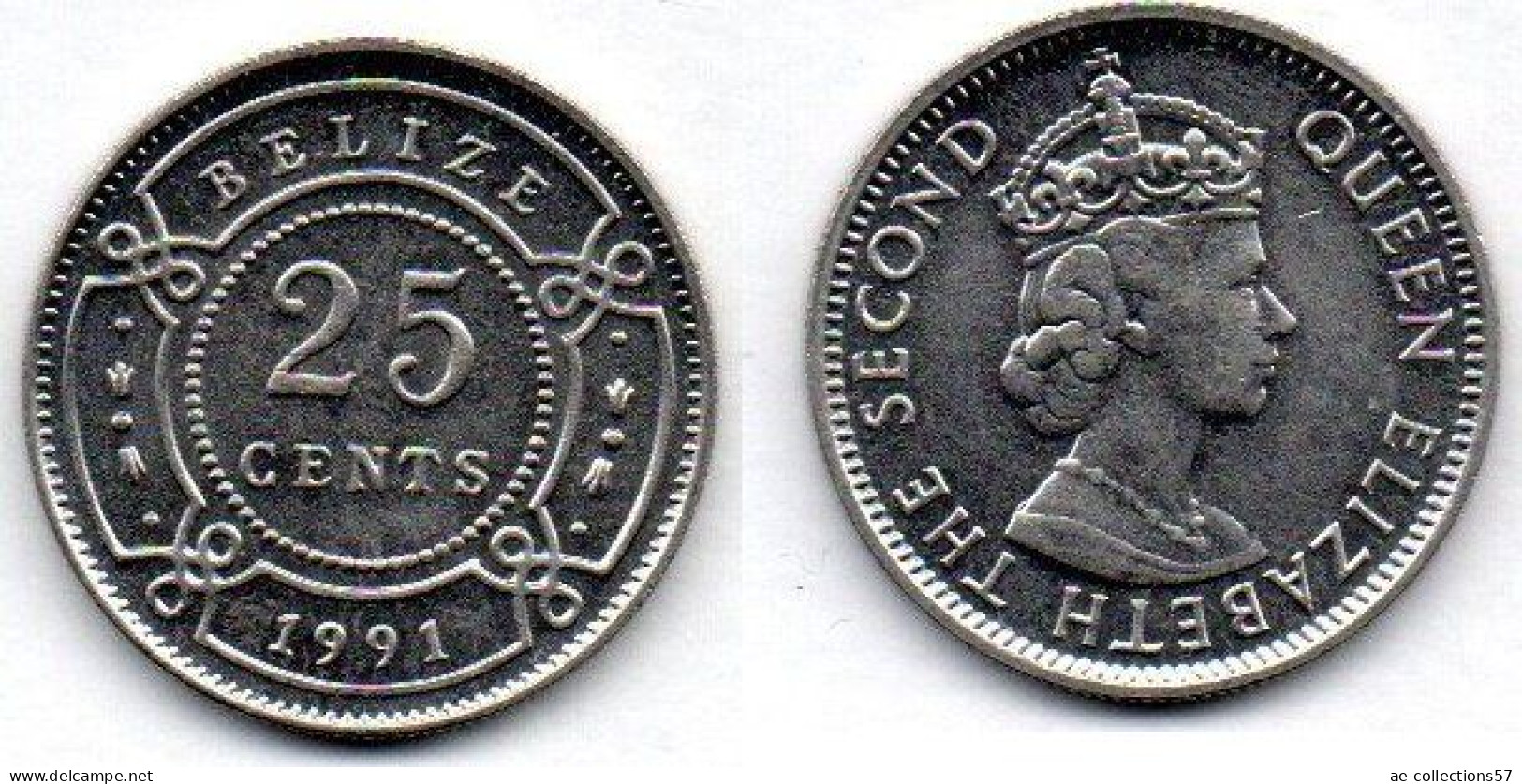 MA 21725 / Bélize 25 Cents 1991 SUP - Belize