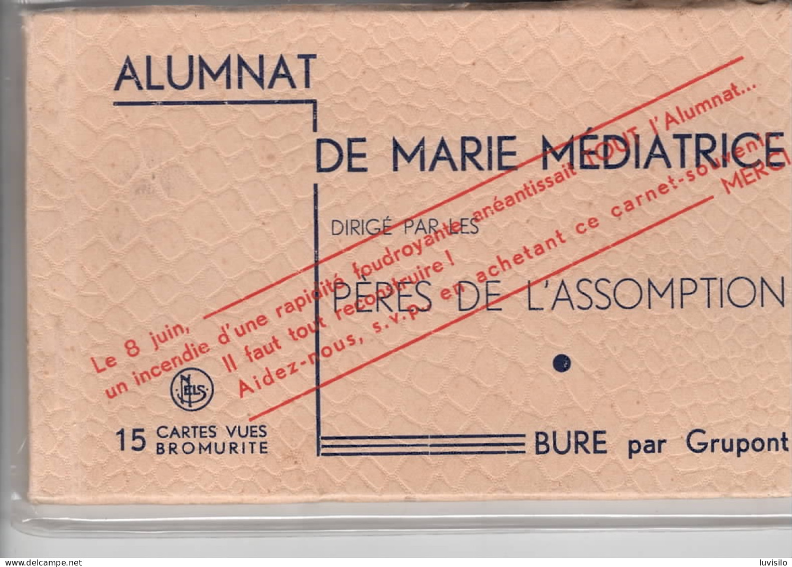 Bure Par Grupont Alumnat De Marie Médiatrice Dirigé Par Les Pères De L'assomption  ( 15 Petits Formats ) - Tellin