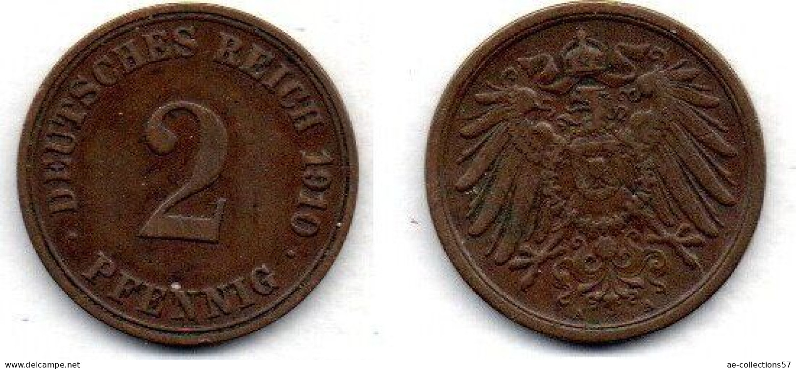 MA 21738 / Allemagne - Deutschland - Germany 2 Pfennig 1910 A TTB - 2 Pfennig