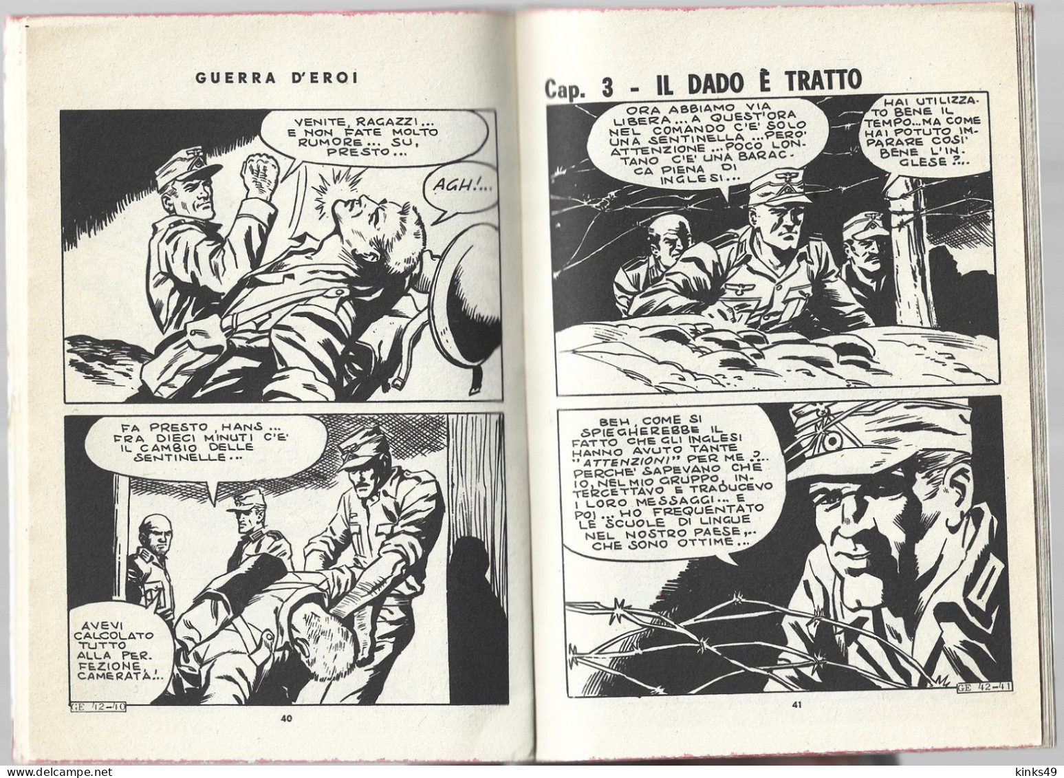 B016> GUERRA D'EROI = N° 42 Del 11 MARZO 1966 - Casa Editrice EDITORIALE CORNO - First Editions