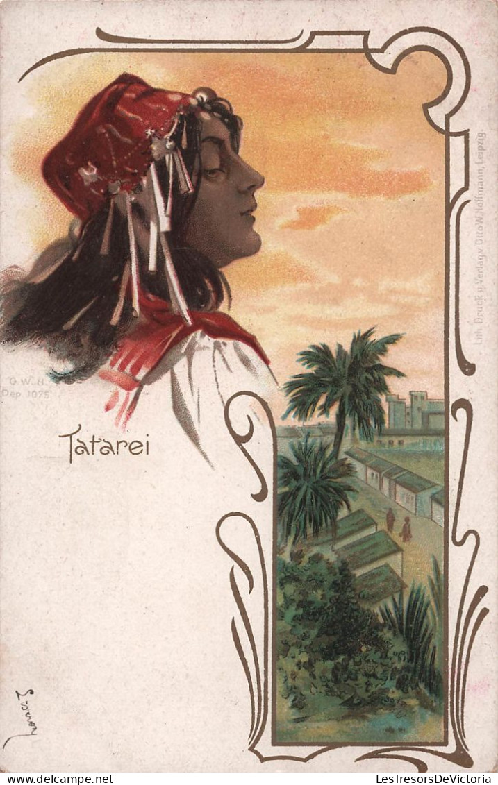 Illustrateur  - Tatarei - Illustration Orientale - Carte Postale Ancienne - Antes 1900