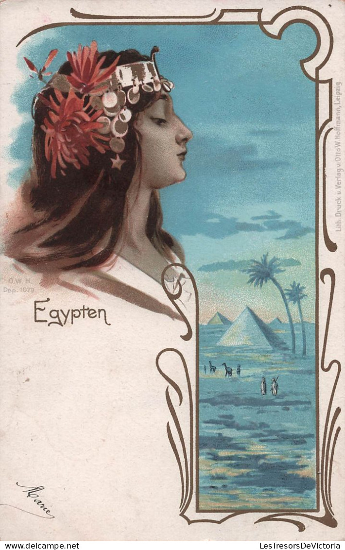 Illustrateur  - Egypten - Egypte - Illustration Orientale - Carte Postale Ancienne - Avant 1900