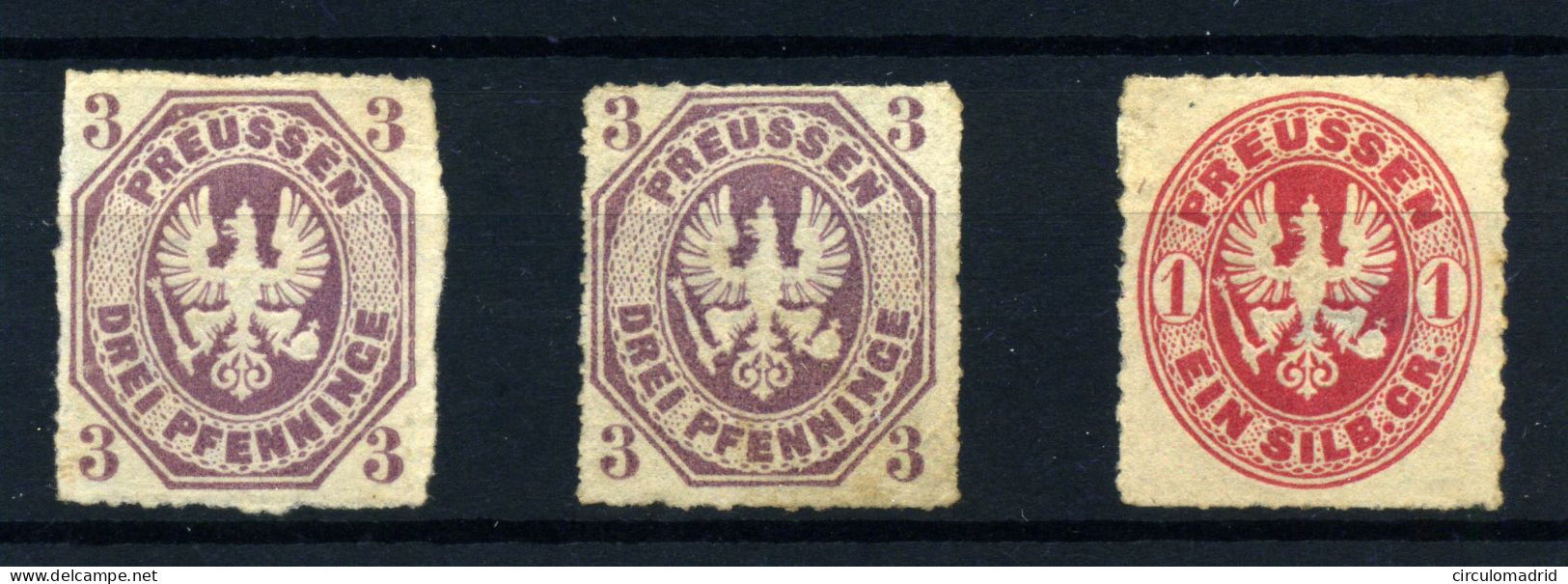 Alemania (Prusia) Nº 14 Y 17. Año 1861/65 - Nuevos