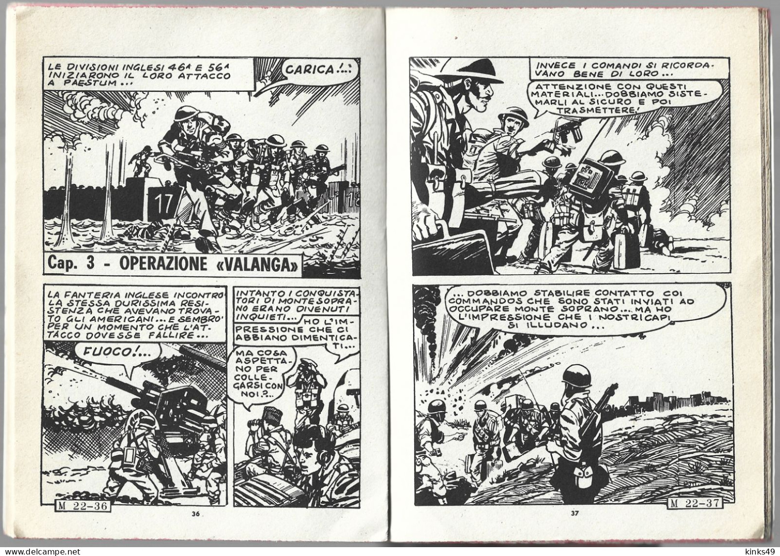 B015> MARINES = N° 22 Del 4 GIUGNO 1966 < Salerno O Morte > Casa Editrice EDITORIALE CORNO - Erstauflagen