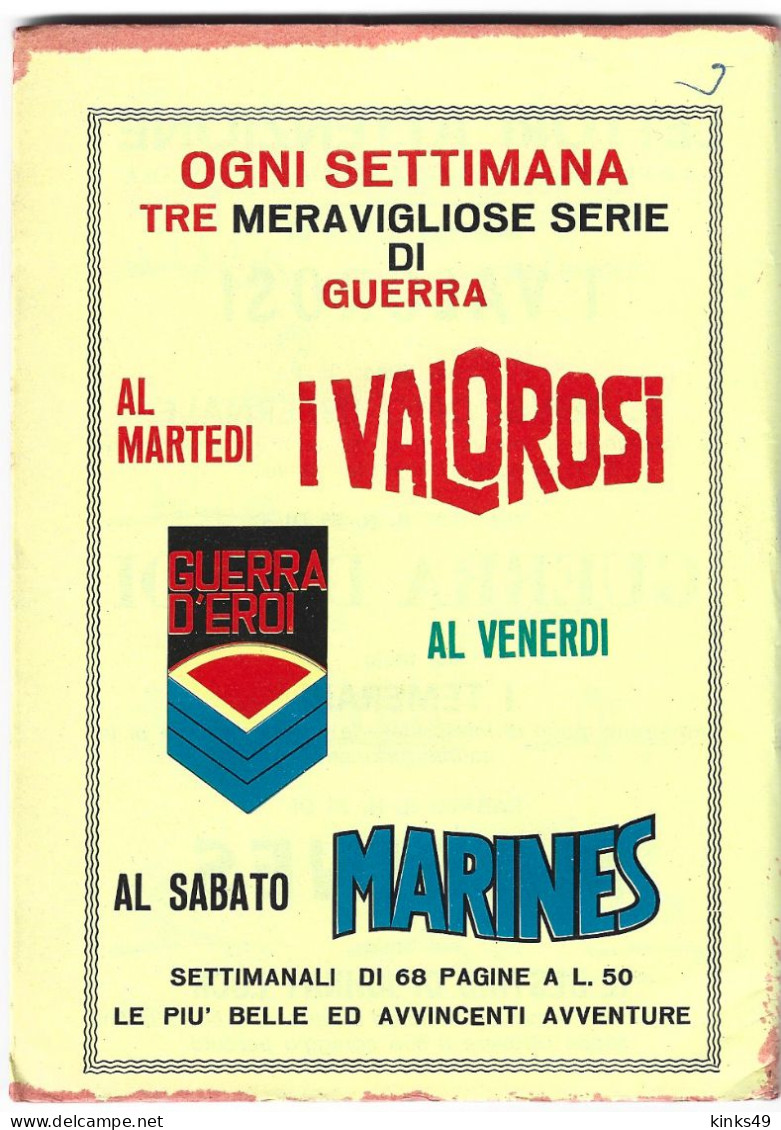 B015> MARINES = N° 22 Del 4 GIUGNO 1966 < Salerno O Morte > Casa Editrice EDITORIALE CORNO - Premières éditions