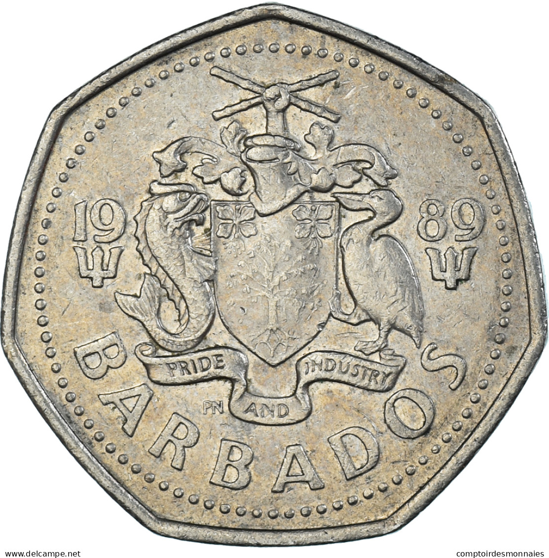 Monnaie, Barbade, Dollar, 1989 - Barbados