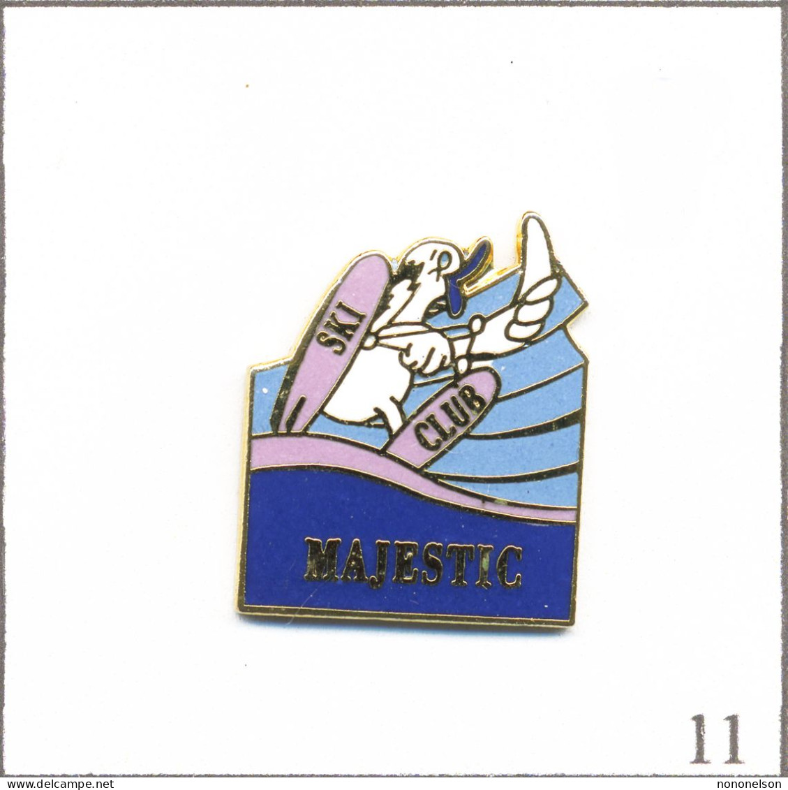 Pin's Sport - Ski Nautique / Ski Club “Le Majestic“ à Cannes (06) Avec Canard. Est. Mathieu. EGF. T937-11 - Wasserski