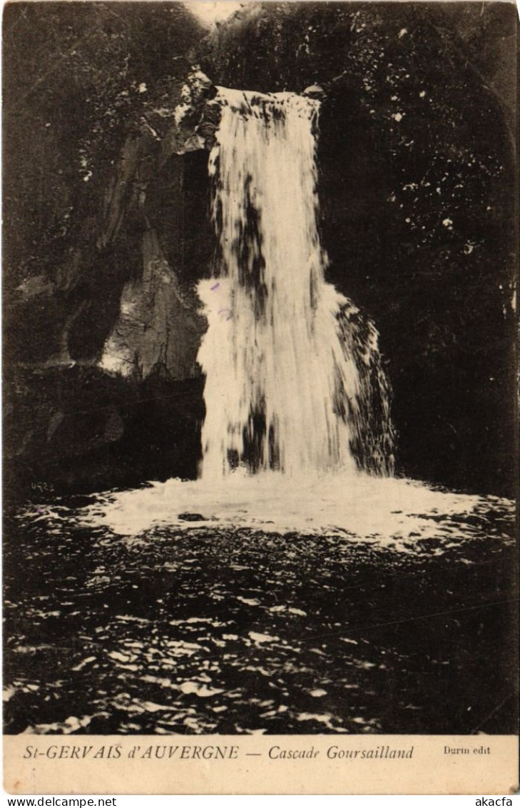 CPA St.Gervais Cascade Goursailland FRANCE (1289061) - Saint Gervais D'Auvergne