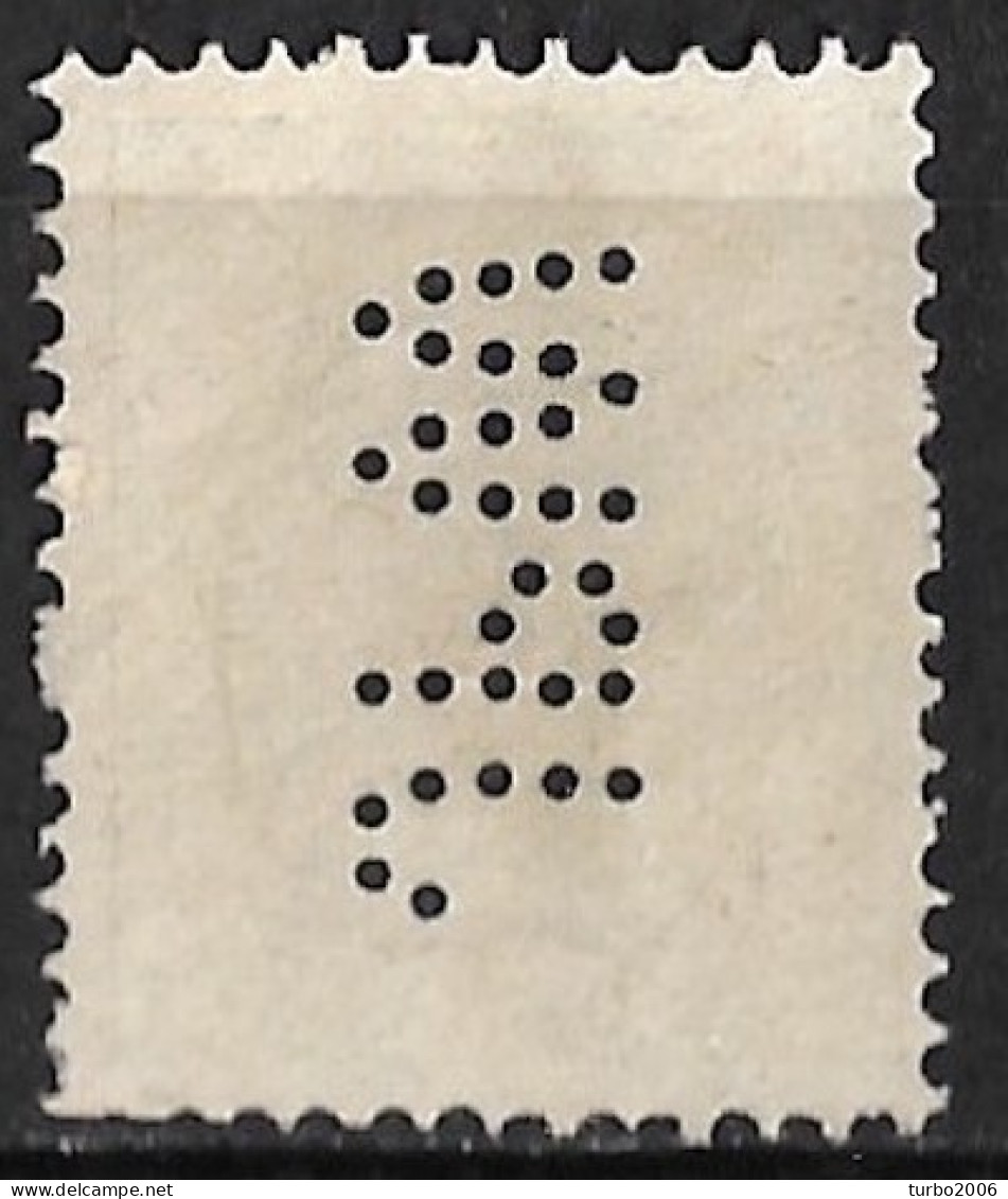 Perfin J P W In 1899 Koningin Wilhelmina 20 Cent Grijs / Groen NVPH 69 (onbekend In 69) - Perforés