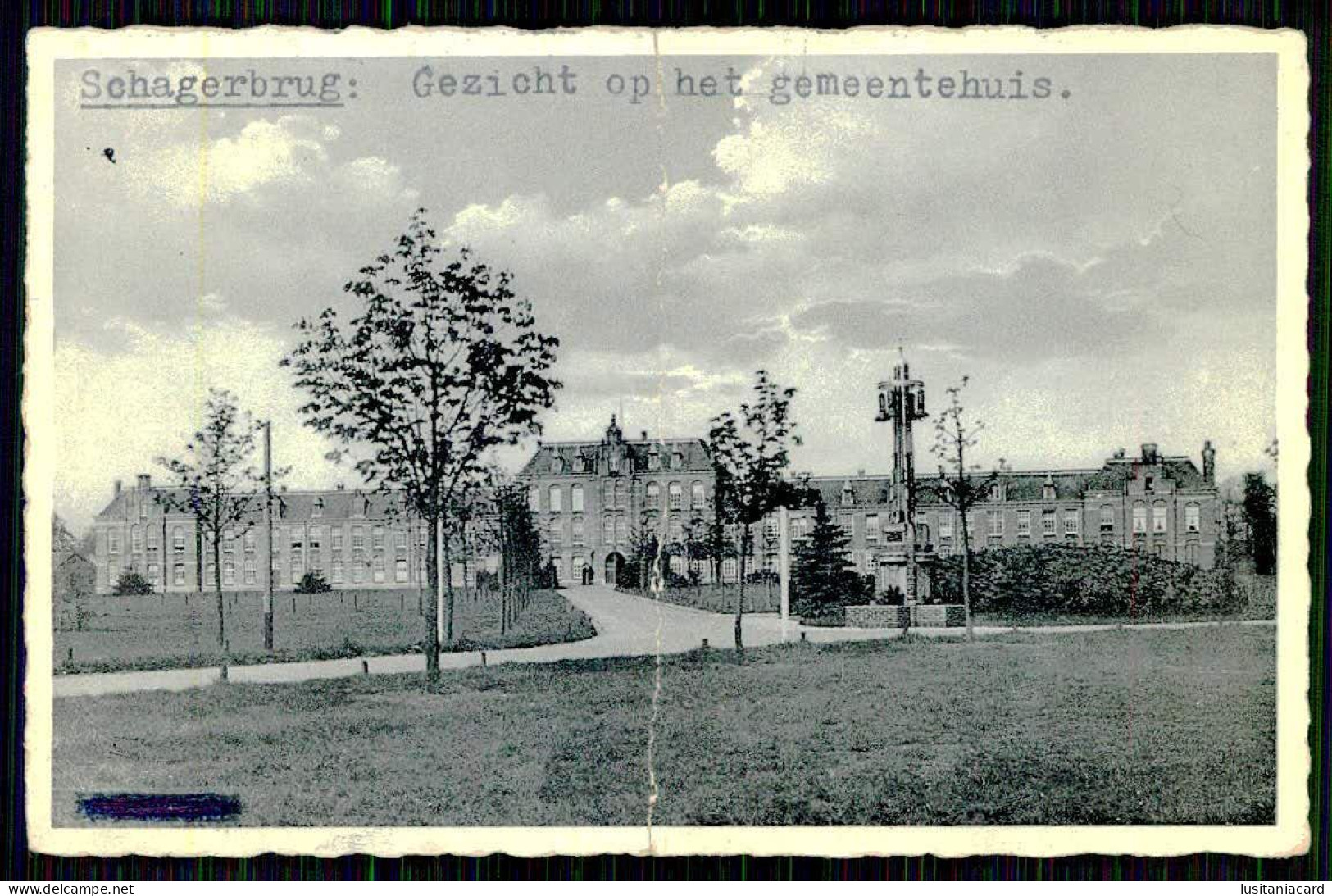 SCHAGEN- SCHAGERBRUG - Gezicht Op Het Gemeenthuis.( Ed. Haweko Nº 5680) Carte Postale - Schagen