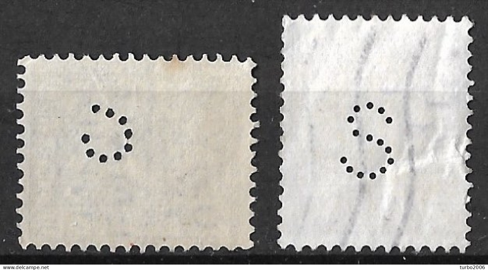 Perfin S (W.A. Segboer Te 's-Gravenhage En Scheveningen) In 1922 Koningin Wilhelmina 10 Cent Met Wijde Arcering NVPH 81 - Perforés