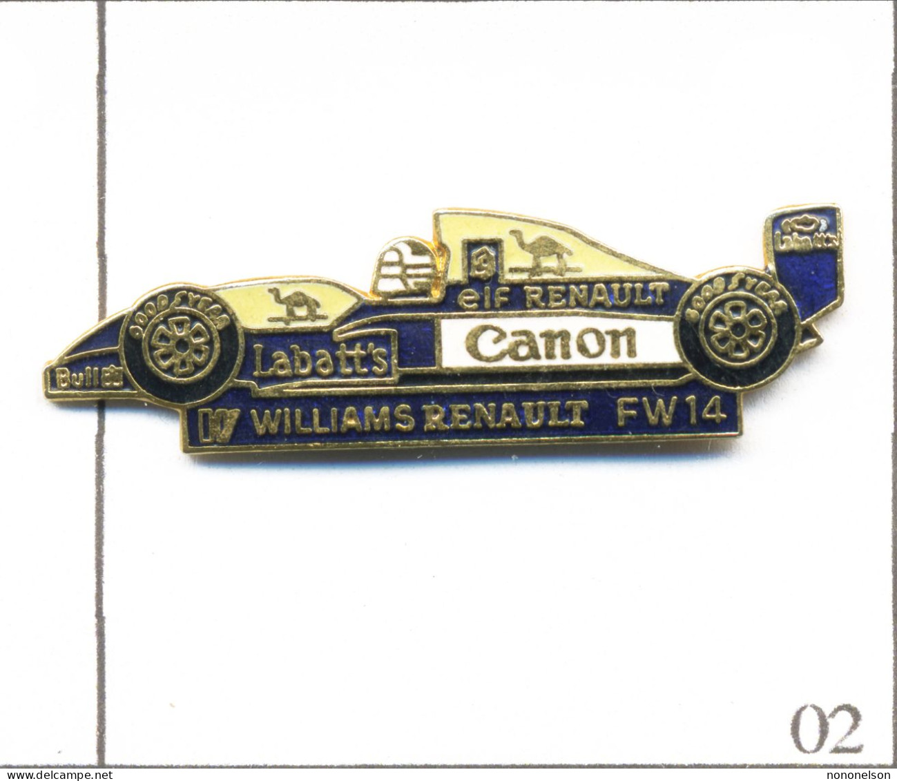 Pin's Automobile - Compétition / Formule 1 - Williams Renault FW-14. Non Est. EGF. T938-02 - F1