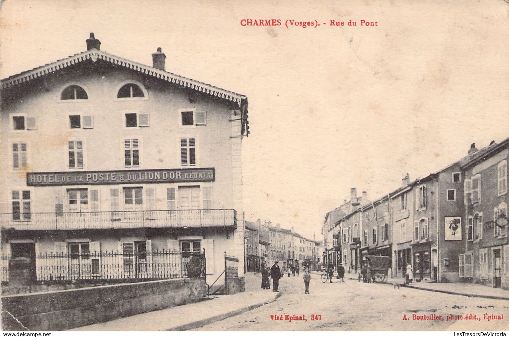 FRANCE - 88 - CHARMES - Rue Du Pont - Edit A Bouteiller - Carte Postale Ancienne - Charmes