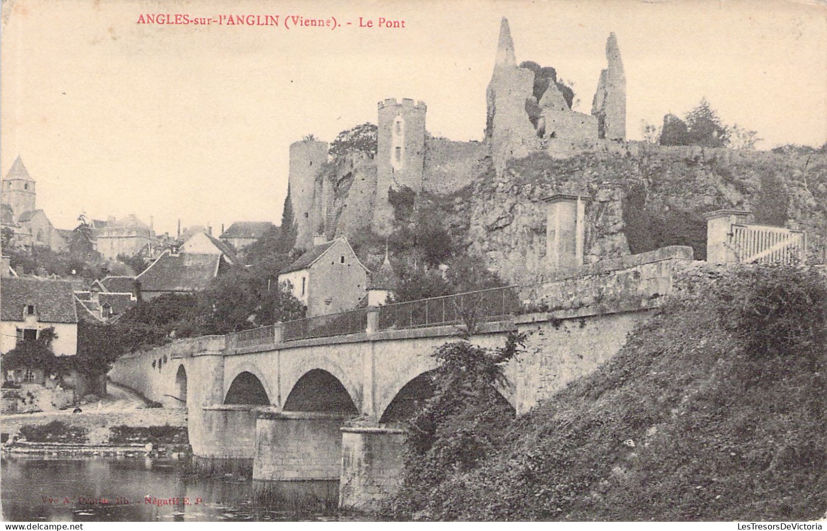 FRANCE - 86 - ANGLES Sur L'ANGLIN - Le Pont - Carte Postale Ancienne - Sonstige & Ohne Zuordnung