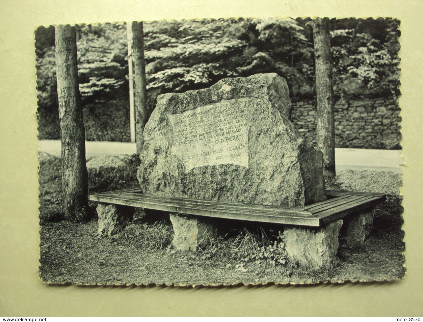 48600 - LA ROCHE EN ARDENNE - MONUMENT JACQUES PERK - LITTERATEUR NEERLANDAIS - ZIE 2 FOTO'S - La-Roche-en-Ardenne