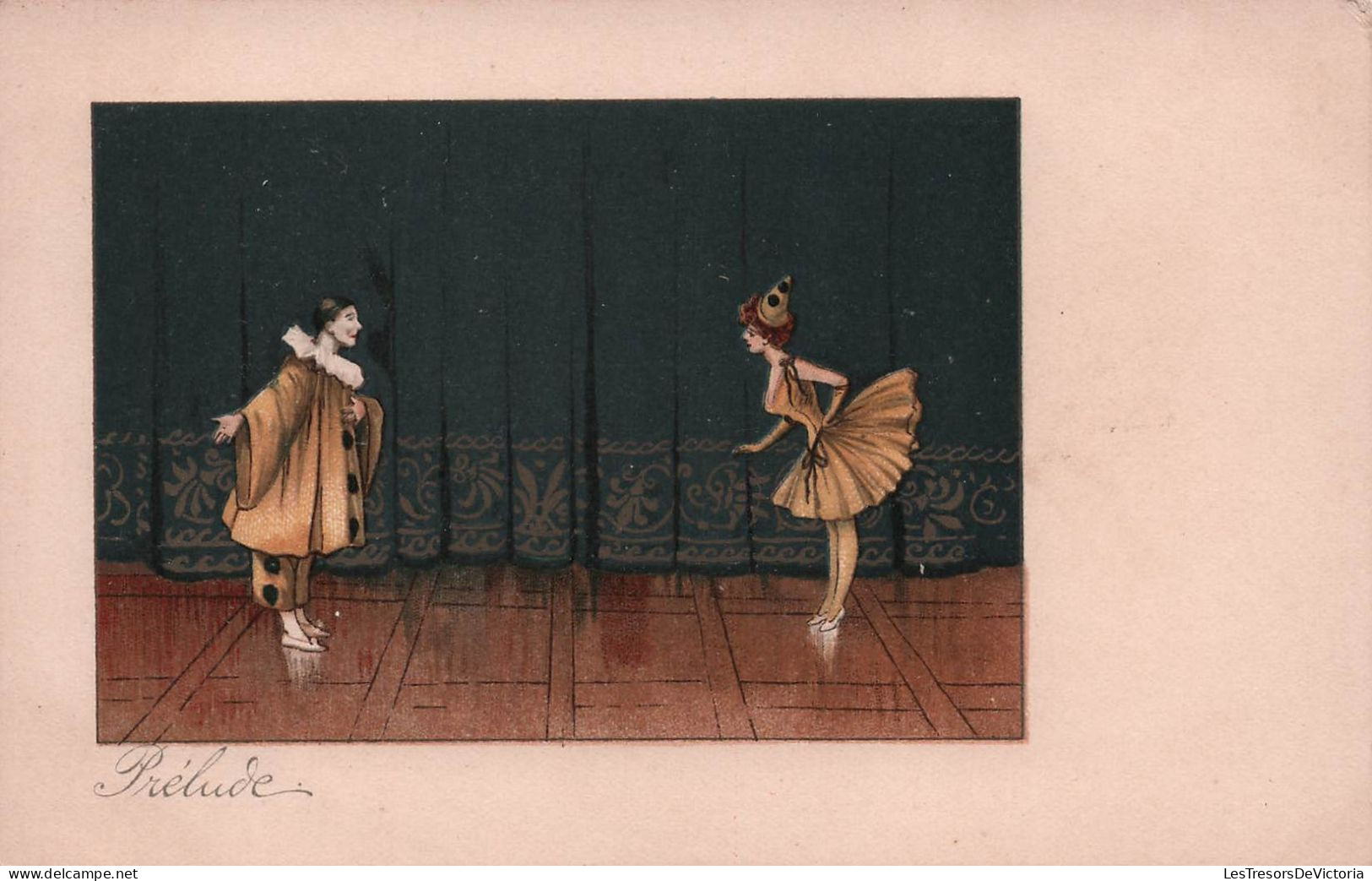 Illustrateur - Prelude - Pierrot Et Colombine - Carte Postale Ancienne - Non Classés