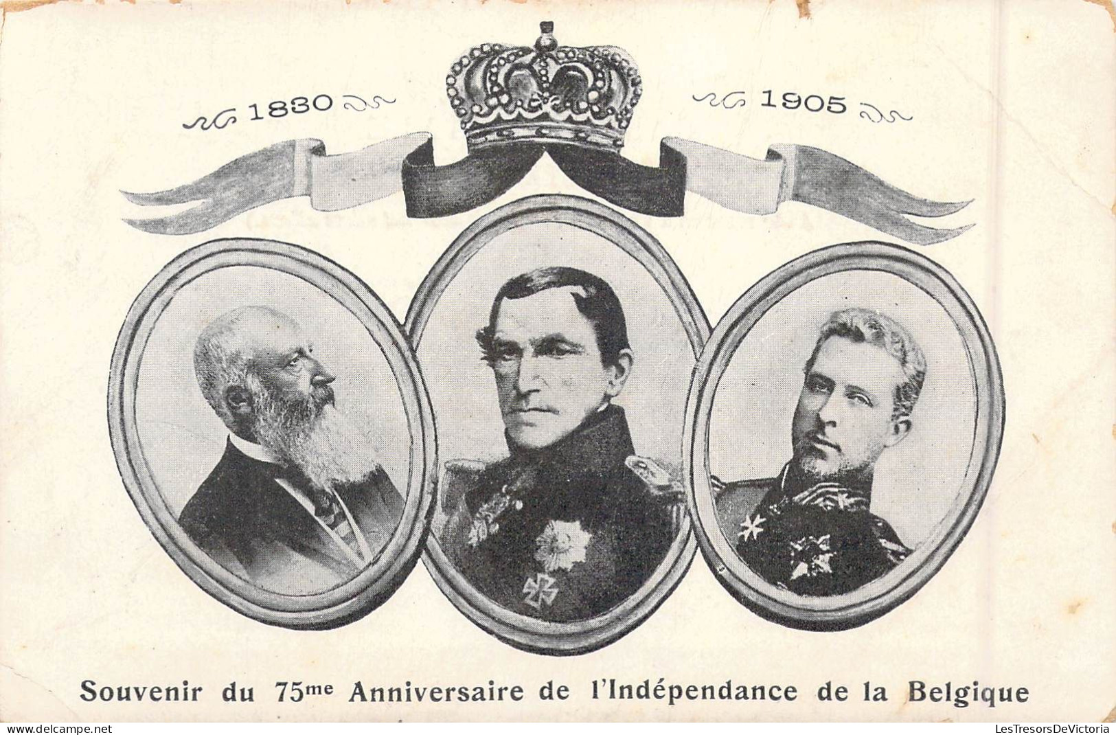 FAMILLES ROYALES - Souvenir Du 75ème Anniversaire De L'Indépendance De La Belgique - Carte Postale Ancienne - Royal Families