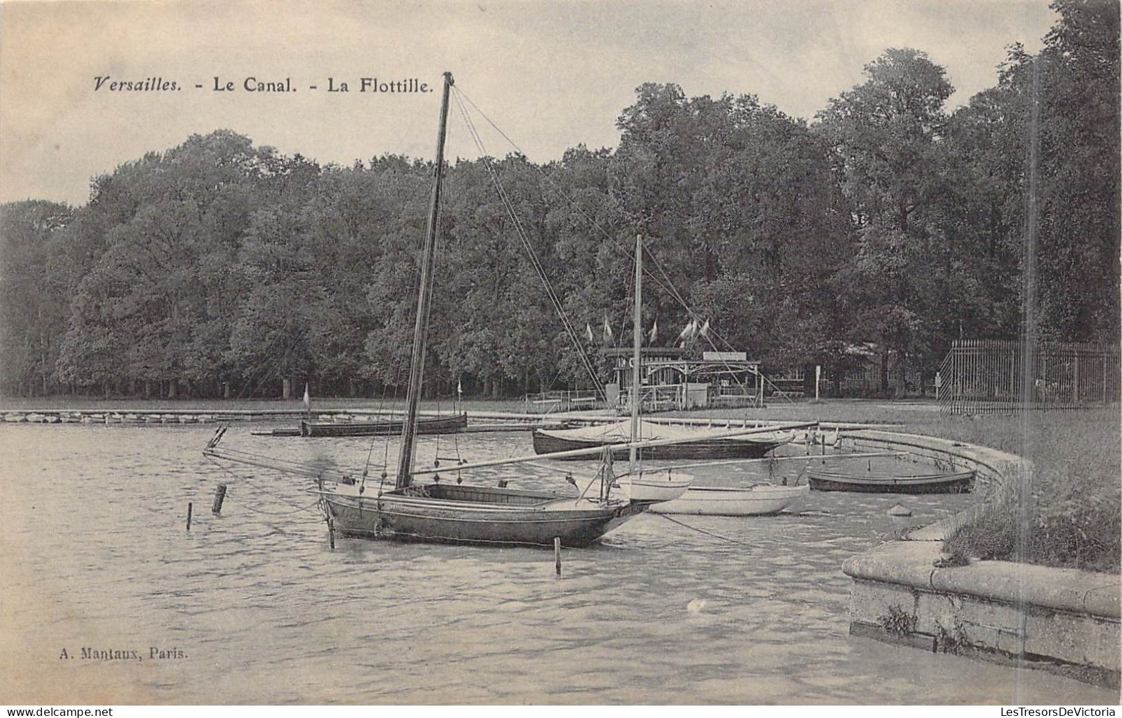 FRANCE - 78 - Versailles - Le Canal - La Flottille - Carte Postale Ancienne - Versailles