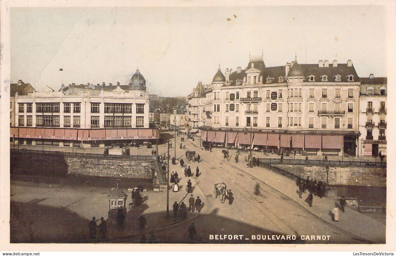 FRANCE - 90 - BELFORT - Boulevard Carnot - Carte Postale Ancienne - Belfort - Stad