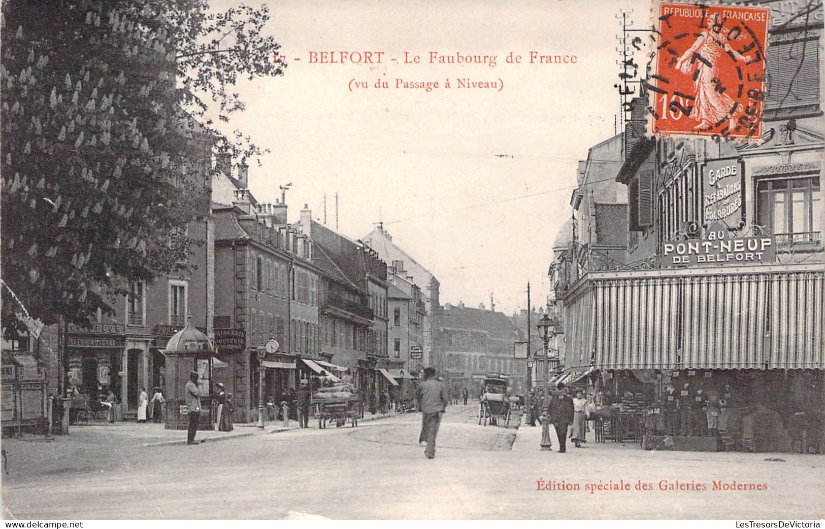 FRANCE - 90 - BELFORT - Le Faubourg De France - Edition Spéciale Des Galeries Modernes - Carte Postale Ancienne - Belfort - Stadt