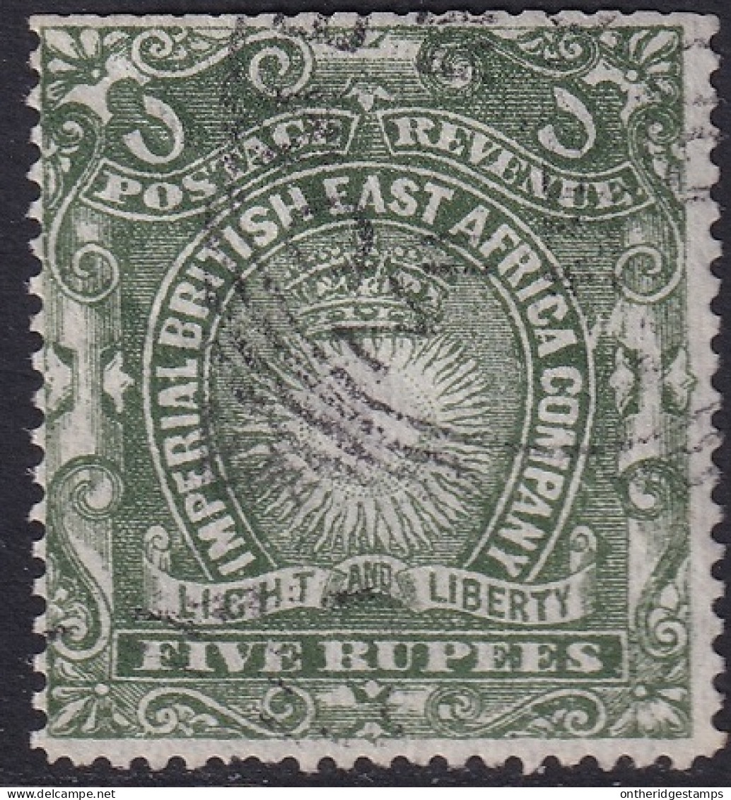 British East Africa 1890 Sc 30 SG 19 Used Fournier Forgery Trimmed Perfs At Top - Africa Orientale Britannica