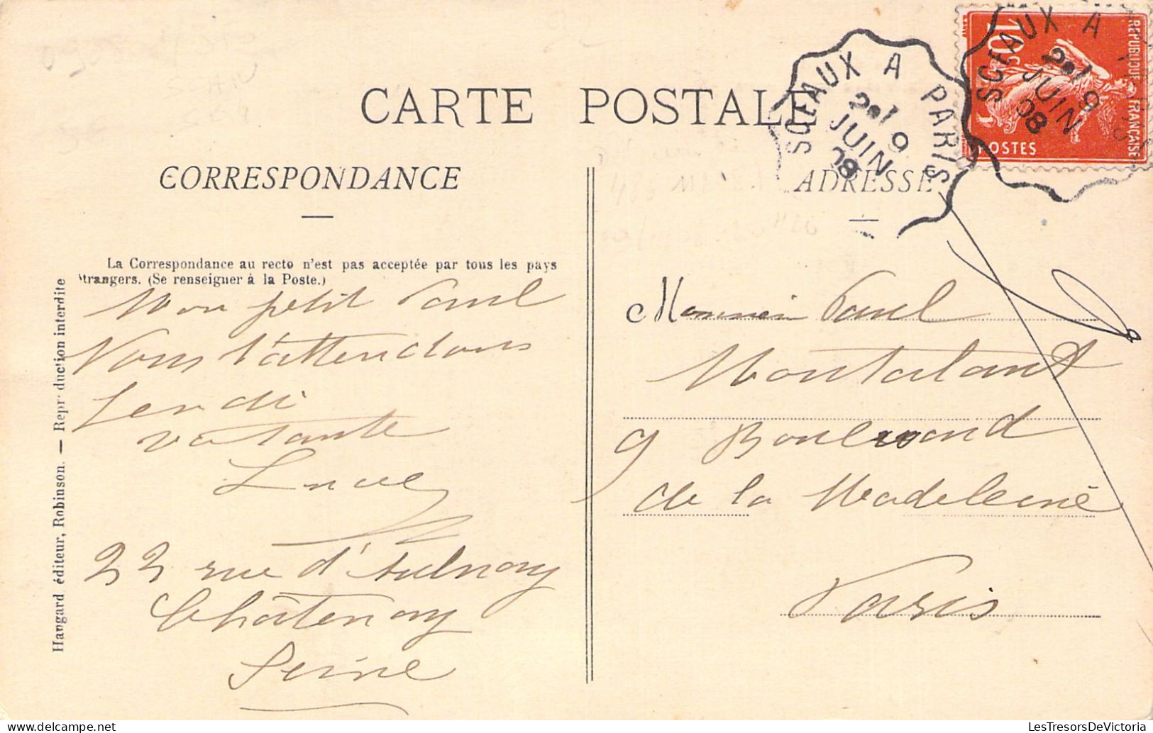 FRANCE - 92 - ROBINSON - La Descente Aux Loups - Carte Postale Ancienne - Other & Unclassified