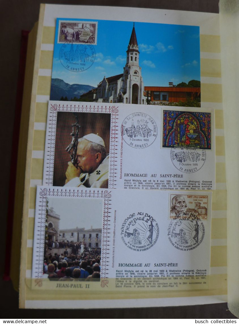 Beautiful Collection Of World Stamps S/S FDC Maximum Cards Covers About Pope John Paul II Pape Jean Papst Johannes - Pausen