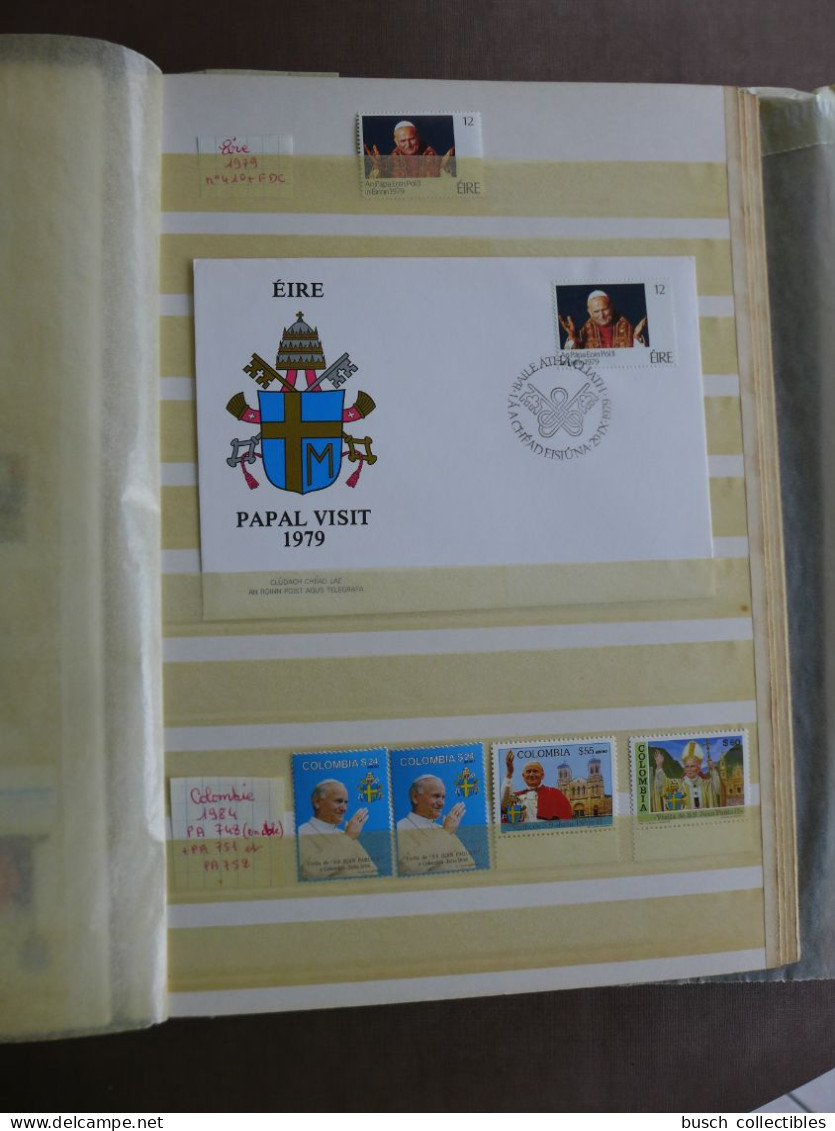 Beautiful collection of World Stamps S/S FDC Maximum cards Covers about Pope John Paul II Pape Jean Papst Johannes