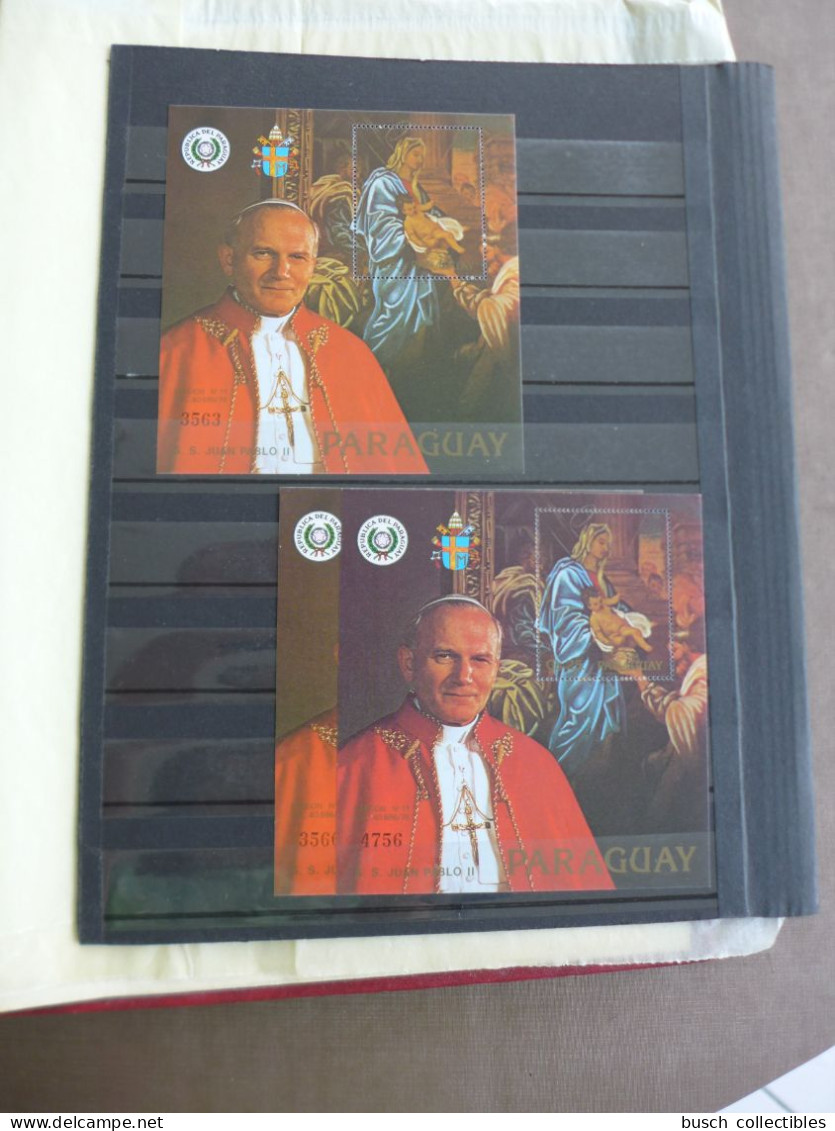 Beautiful collection of World Stamps S/S FDC Maximum cards Covers about Pope John Paul II Pape Jean Papst Johannes
