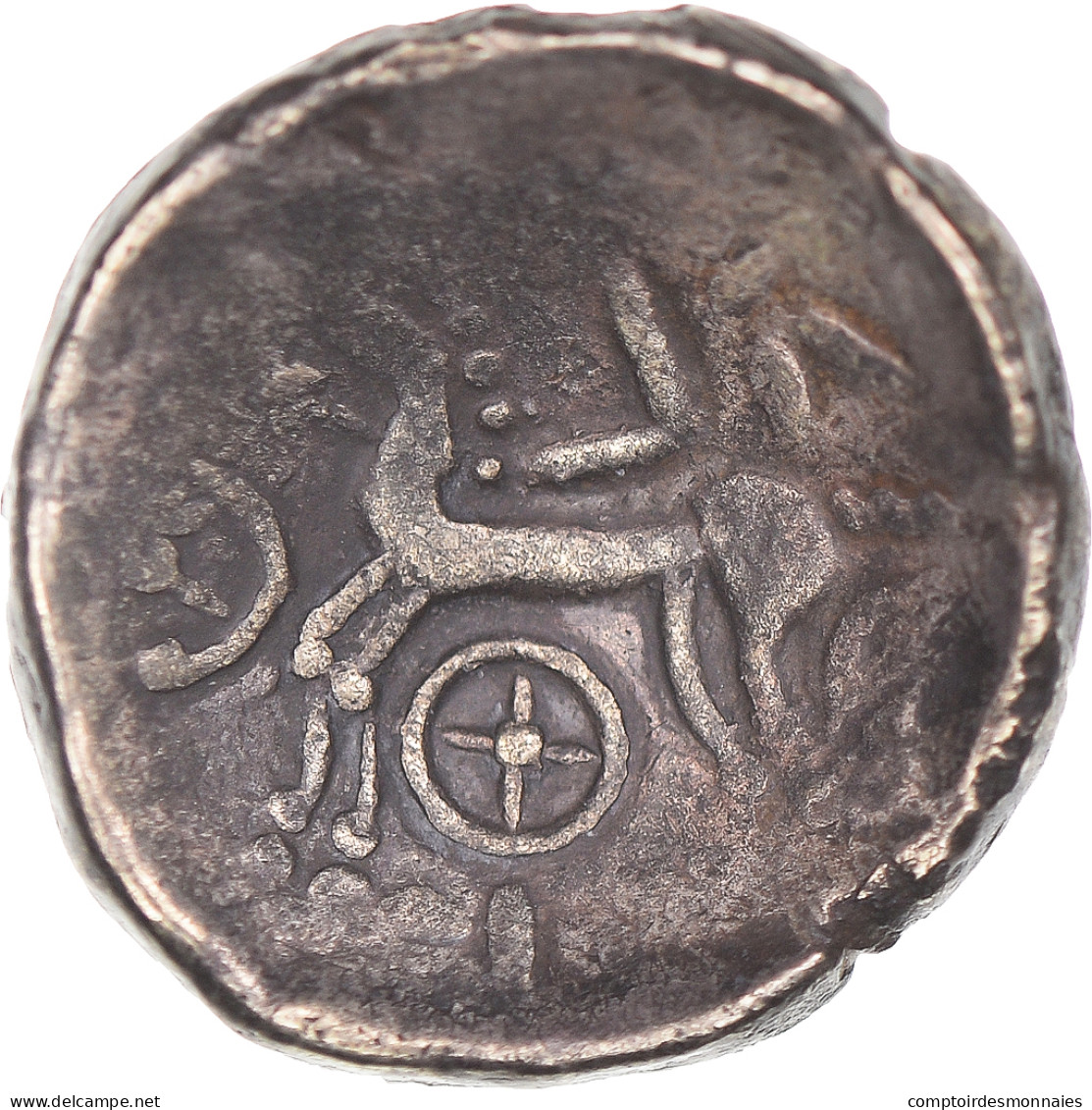 Monnaie, Helvètes, Statère "à La Roue", 2nd-1st Century BC, TTB, Electrum - Gauloises