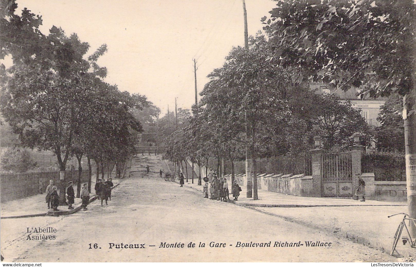 FRANCE - 92 - PUTEAUX - Montée De La Gare - Boulevard Richard Wallace - Carte Postale Ancienne - Puteaux