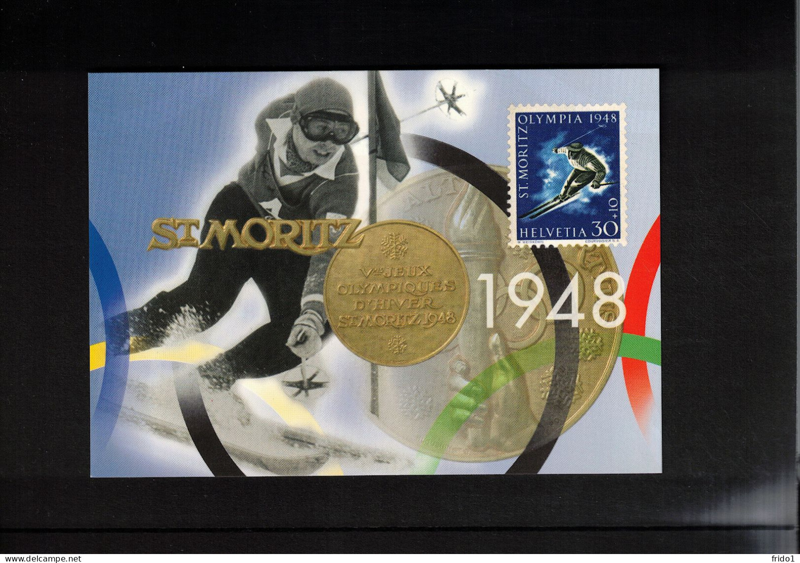 Switzerland 1998 Olympic Games Nagano Interesting Postcard - Invierno 1998: Nagano