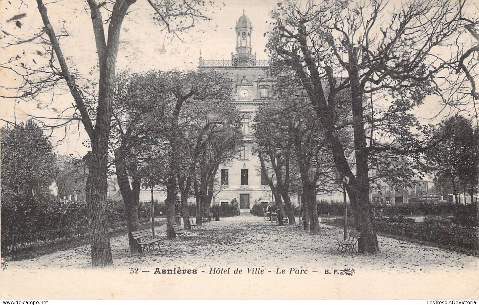 FRANCE - 92 - ASNIERES - Hôtel De Ville - Le Parc - Carte Postale Ancienne - Autres & Non Classés