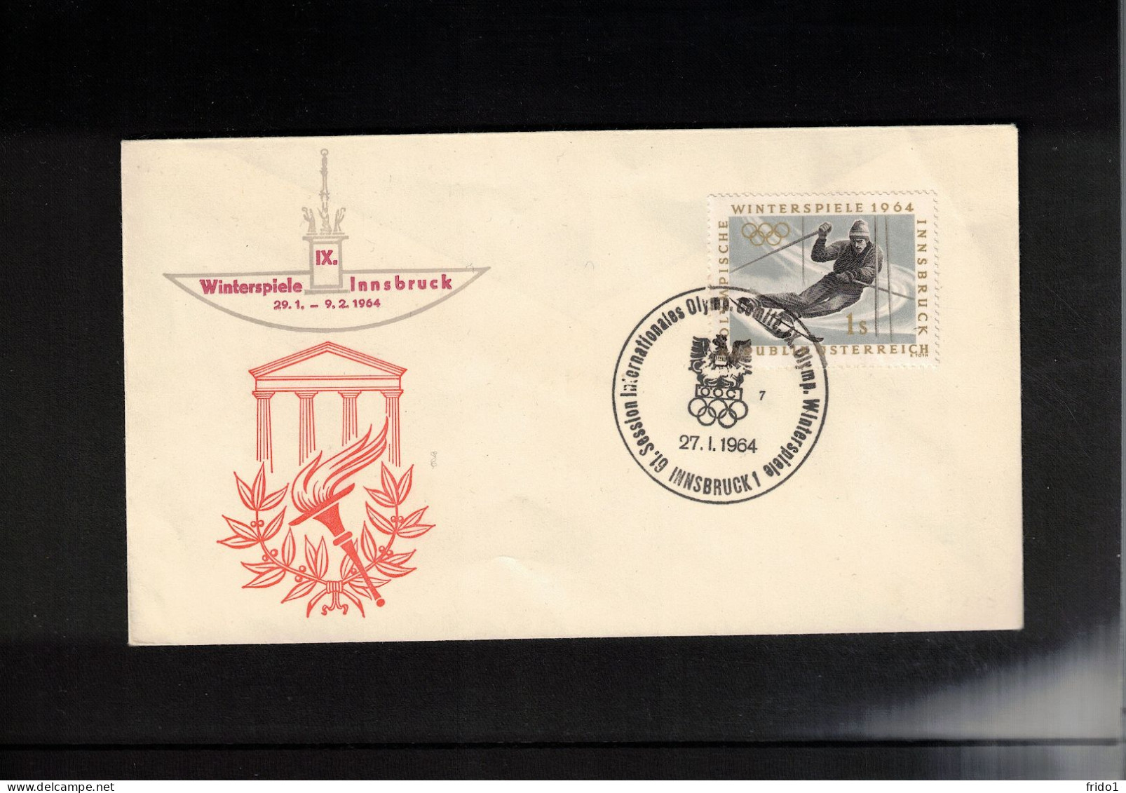Austria / Oesterreich 1964 Olympic Games Innsbruck - International Olympic Committee Session Interesting Cover - Invierno 1964: Innsbruck