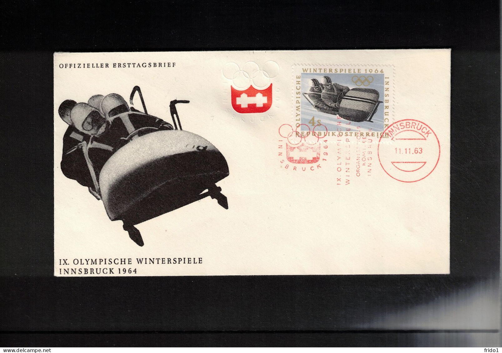 Austria / Oesterreich 1963 Olympic Games Innsbruck - Organisation Committee Interesting Cover - Winter 1964: Innsbruck